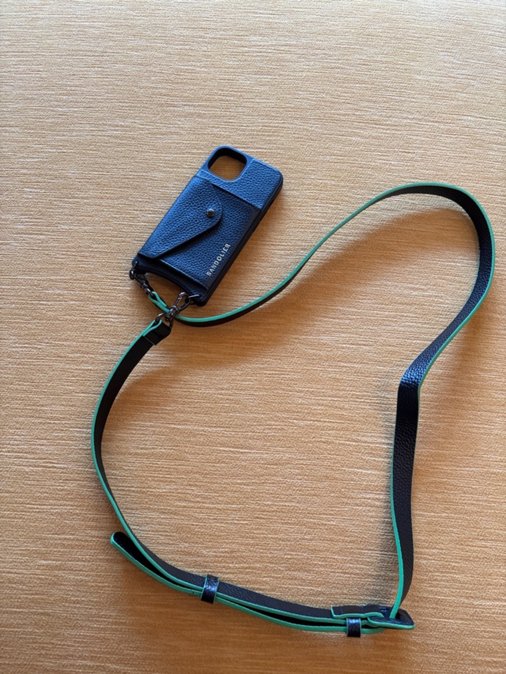 Bandolier iPhone 13 green and black case